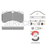 Комплект тормозных колодок KNORR SL7 (29244, 80400007) STDB244