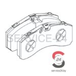 Комплект тормозных колодок KNORR SM7 (29246, 80400008) STDB246